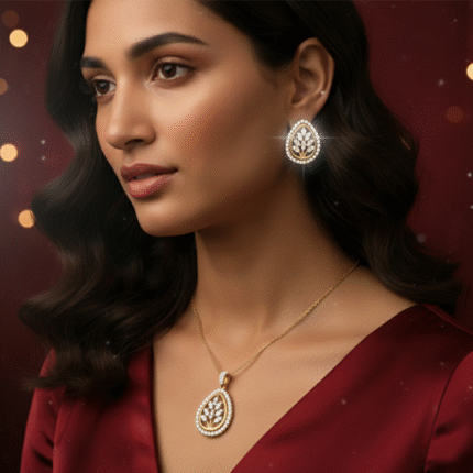 model Gold Locket Set