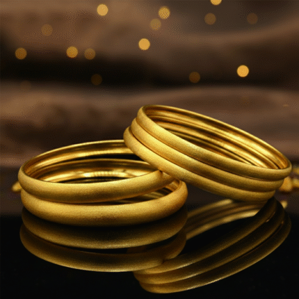 Plain Gold Bangle Matte