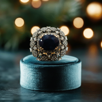 Turkish Ring With Bluspaire 