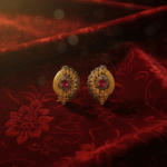 Gold locket design in Turkish style