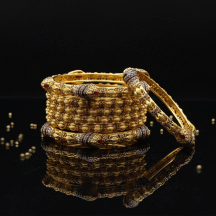 Turkish laser Cutting Gold Bangles