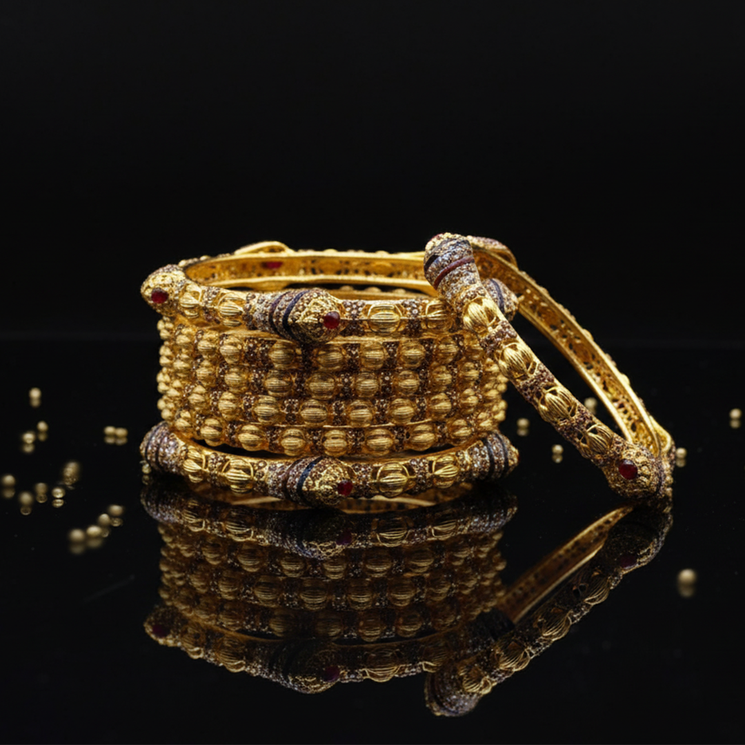 Turkish laser Cutting Gold Bangles Turkish laser Cutting Gold Bangles