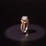 solitaire style engagement ring