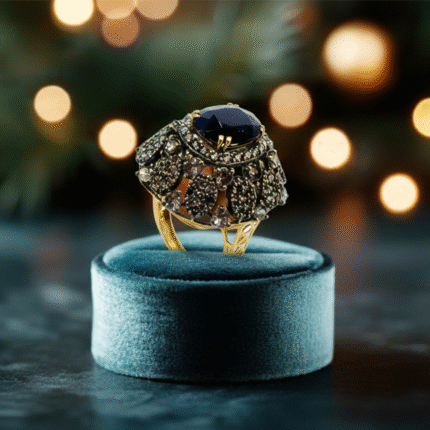 Turkish Ring With Bluspaire 