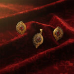 Gold locket design in Turkish style