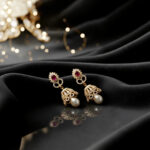 Turkish style gold Jhumki earrings